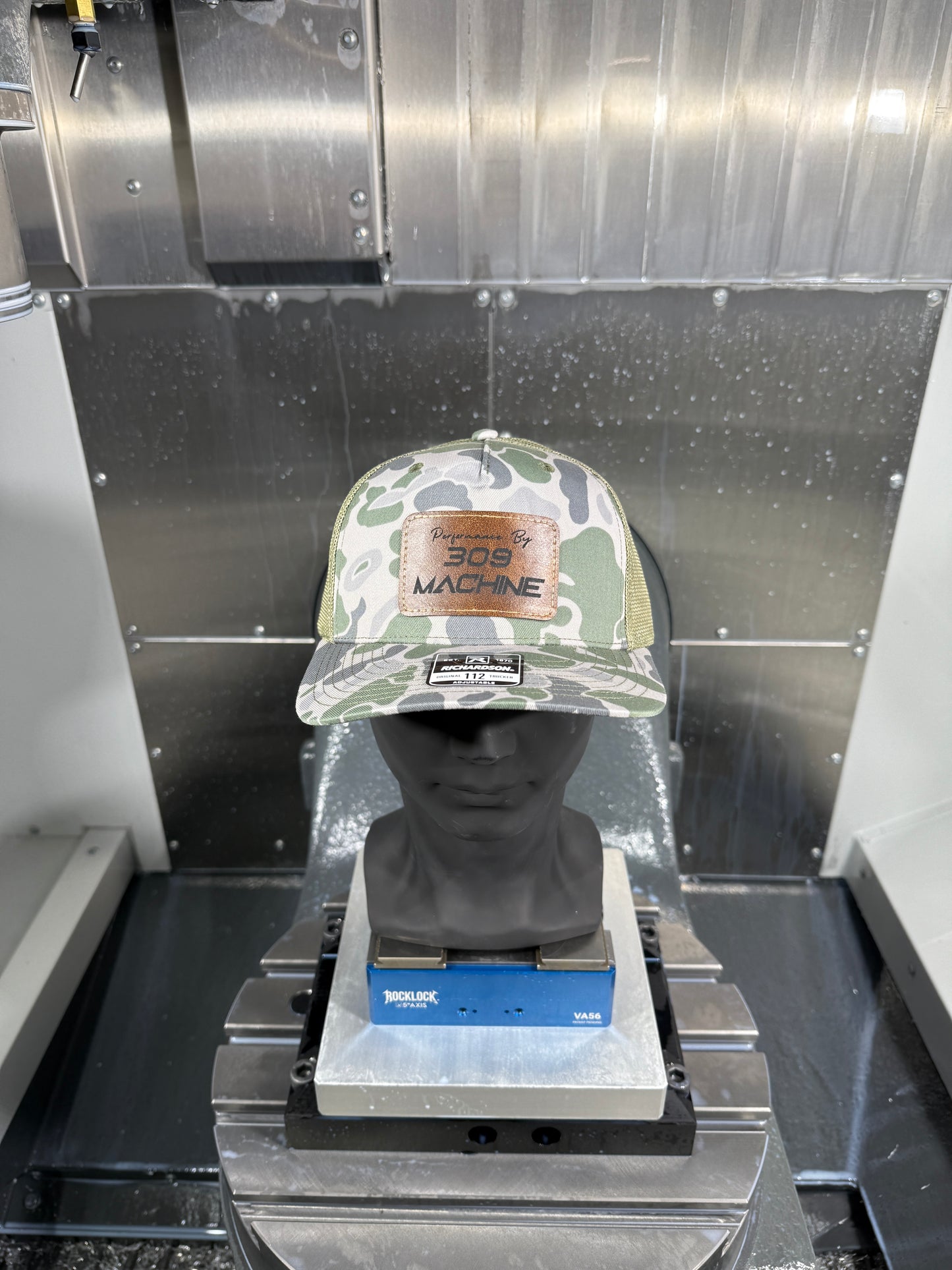 309 Machine Leather Patch Hat (Marsh Duck Camo)