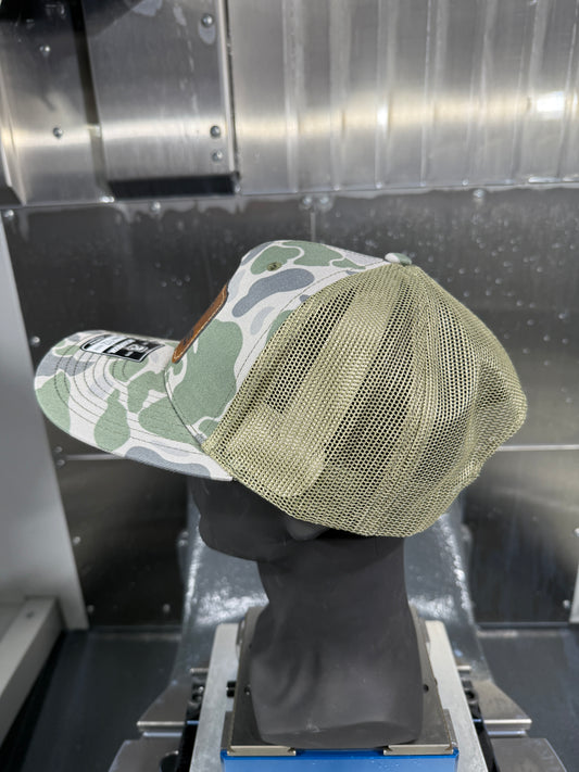 309 Machine Leather Patch Hat (Marsh Duck Camo)