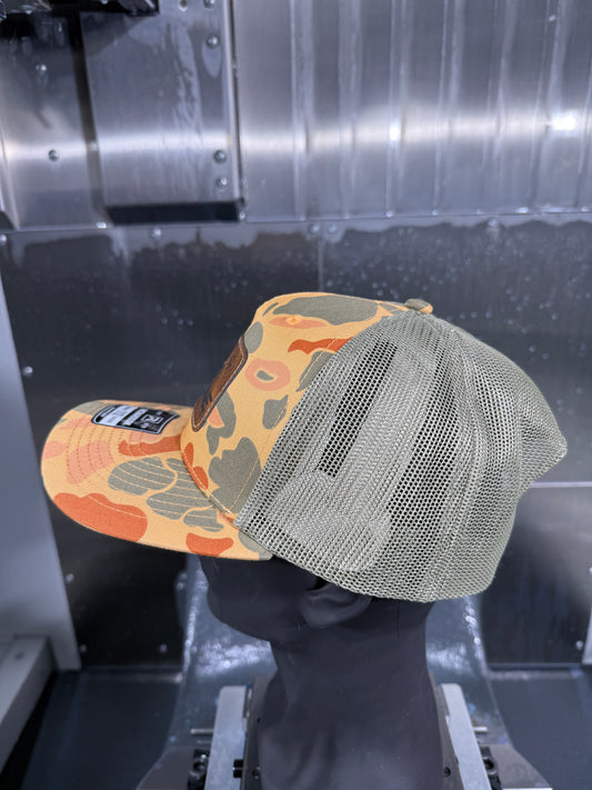 309 Machine Leather Patch Hat (Sienna Duck Camo)
