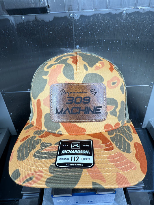 309 Machine Leather Patch Hat (Sienna Duck Camo)